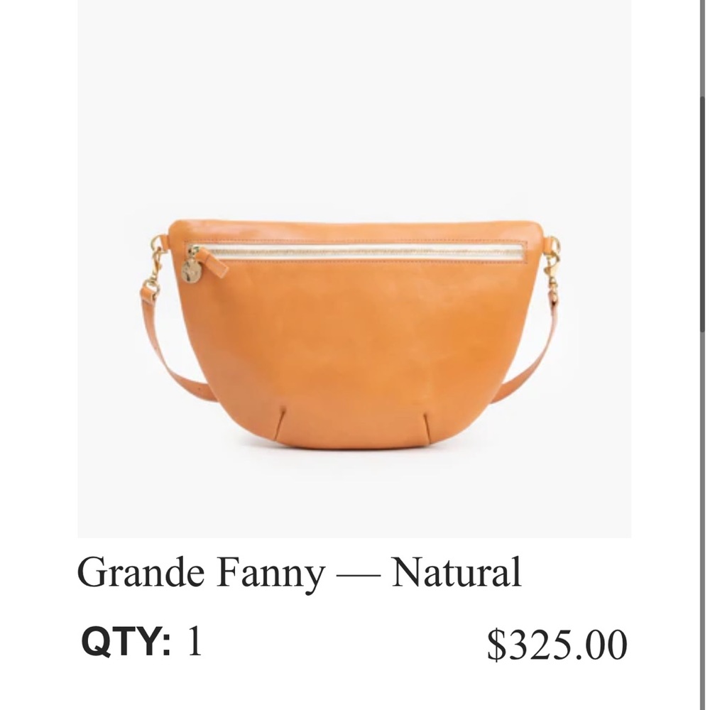 Clare V Grande Fanny Natural